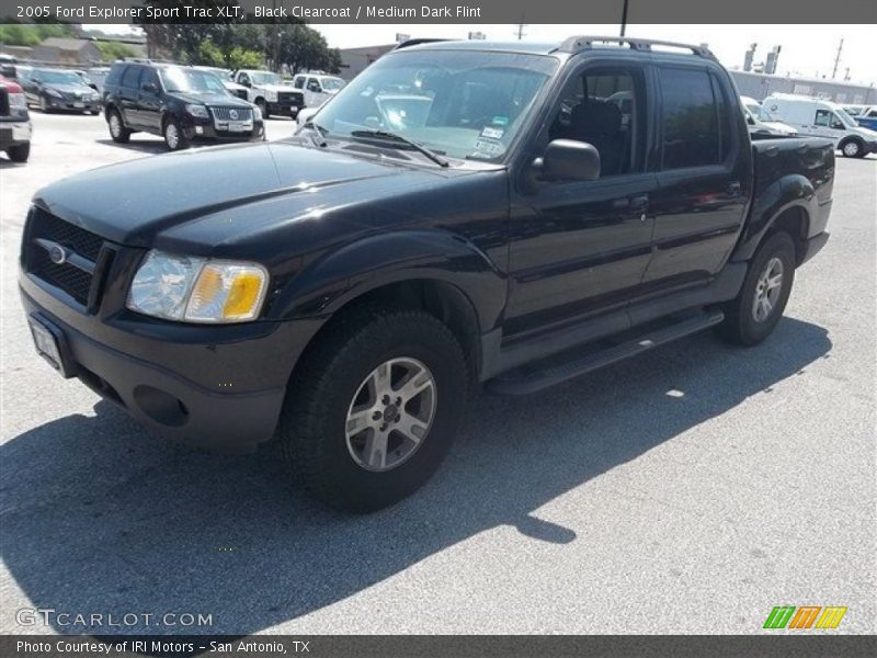 Black Clearcoat / Medium Dark Flint 2005 Ford Explorer Sport Trac XLT