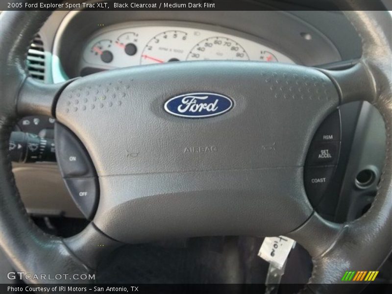 Black Clearcoat / Medium Dark Flint 2005 Ford Explorer Sport Trac XLT