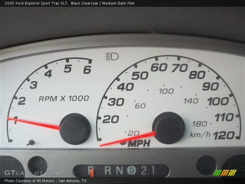 Black Clearcoat / Medium Dark Flint 2005 Ford Explorer Sport Trac XLT