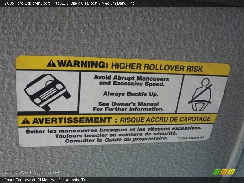 Black Clearcoat / Medium Dark Flint 2005 Ford Explorer Sport Trac XLT