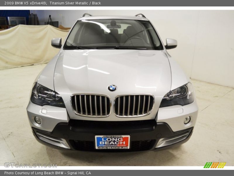 Titanium Silver Metallic / Black 2009 BMW X5 xDrive48i