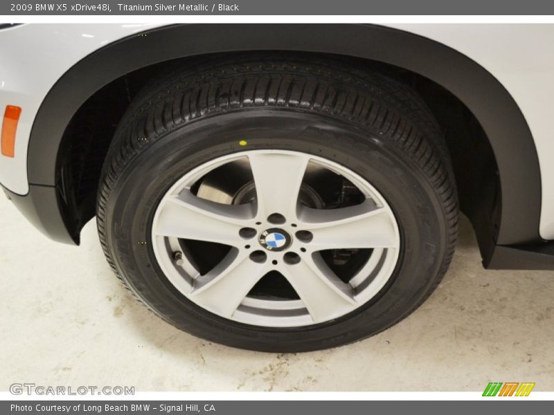 Titanium Silver Metallic / Black 2009 BMW X5 xDrive48i