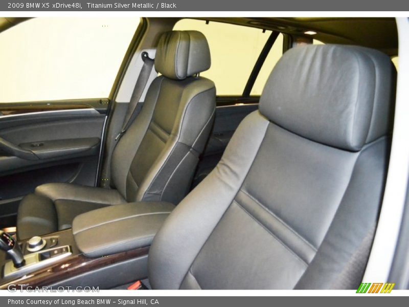Titanium Silver Metallic / Black 2009 BMW X5 xDrive48i