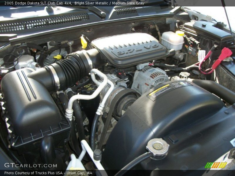 Bright Silver Metallic / Medium Slate Gray 2005 Dodge Dakota SLT Club Cab 4x4