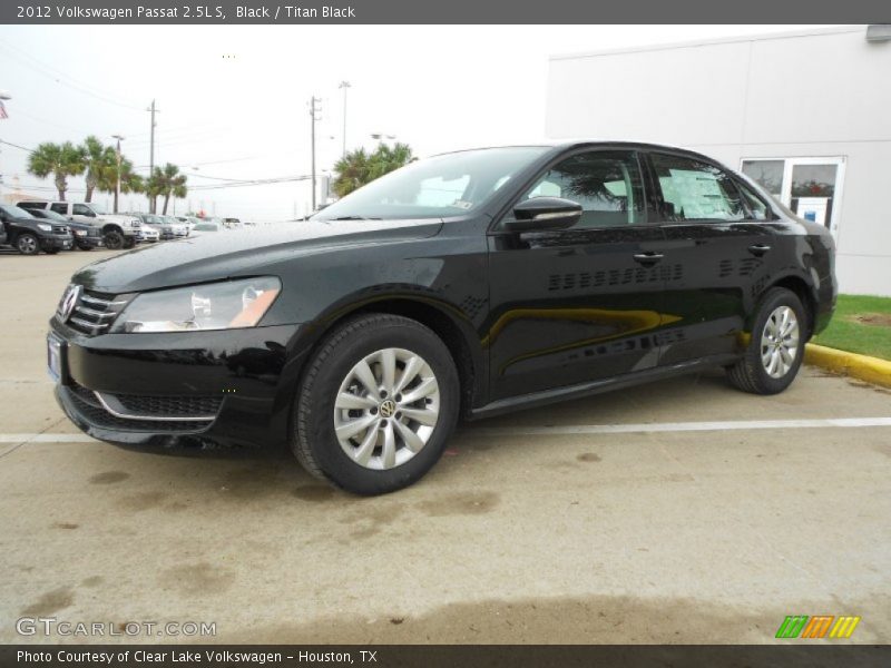 Black / Titan Black 2012 Volkswagen Passat 2.5L S