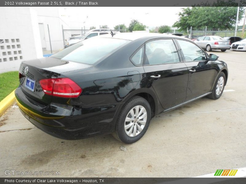 Black / Titan Black 2012 Volkswagen Passat 2.5L S