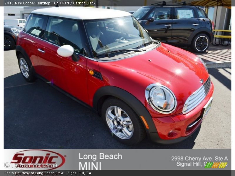 Chili Red / Carbon Black 2013 Mini Cooper Hardtop
