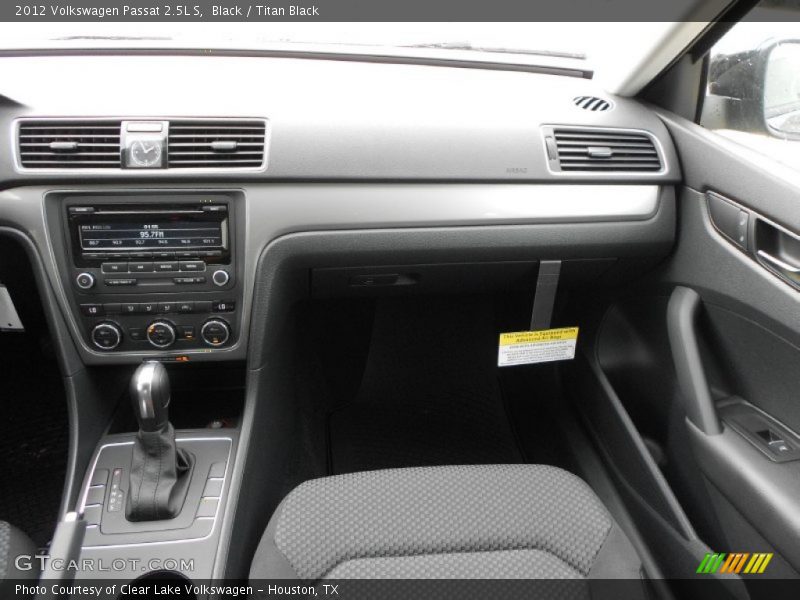 Black / Titan Black 2012 Volkswagen Passat 2.5L S