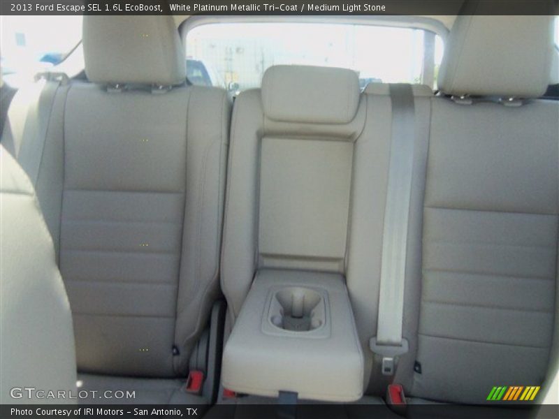 White Platinum Metallic Tri-Coat / Medium Light Stone 2013 Ford Escape SEL 1.6L EcoBoost