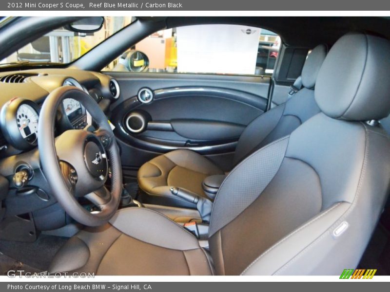 Reef Blue Metallic / Carbon Black 2012 Mini Cooper S Coupe