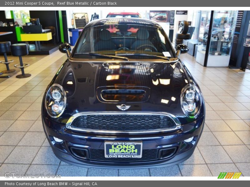 Reef Blue Metallic / Carbon Black 2012 Mini Cooper S Coupe