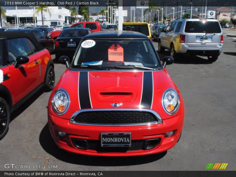 Chili Red / Carbon Black 2011 Mini Cooper S Hardtop