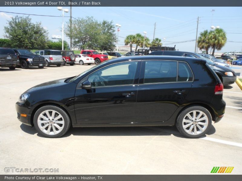 Black / Titan Black 2013 Volkswagen Golf 4 Door TDI