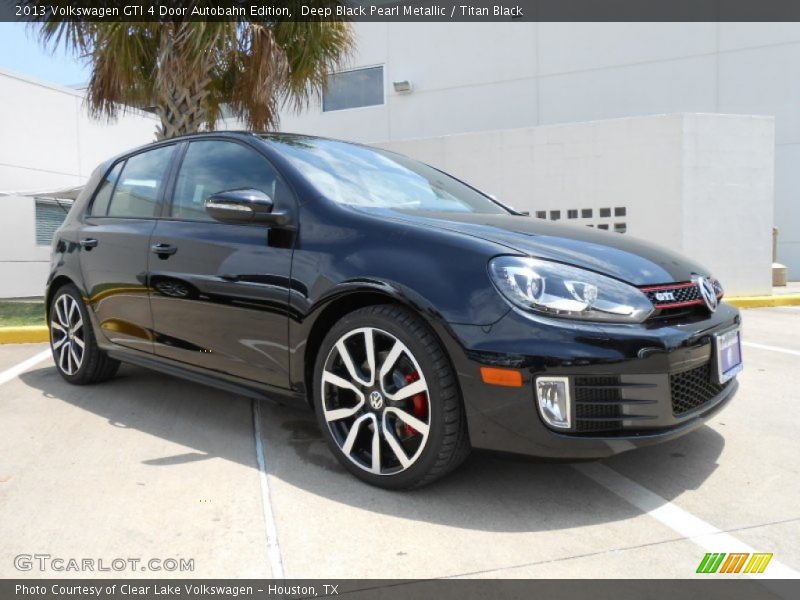 Deep Black Pearl Metallic / Titan Black 2013 Volkswagen GTI 4 Door Autobahn Edition