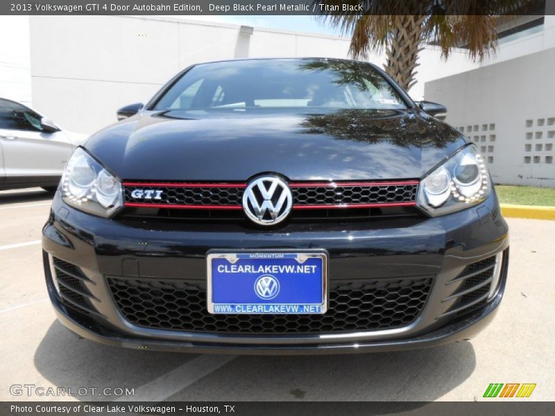 Deep Black Pearl Metallic / Titan Black 2013 Volkswagen GTI 4 Door Autobahn Edition