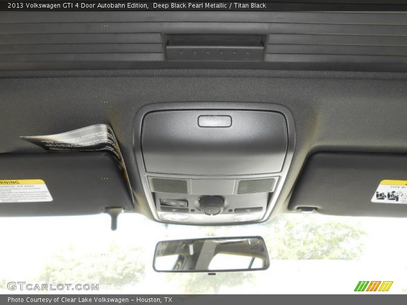 Deep Black Pearl Metallic / Titan Black 2013 Volkswagen GTI 4 Door Autobahn Edition