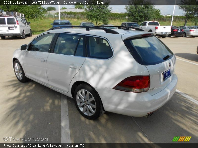 Candy White / Cornsilk Beige 2013 Volkswagen Jetta TDI SportWagen