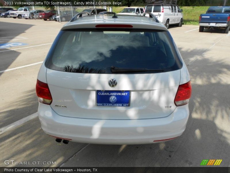 Candy White / Cornsilk Beige 2013 Volkswagen Jetta TDI SportWagen
