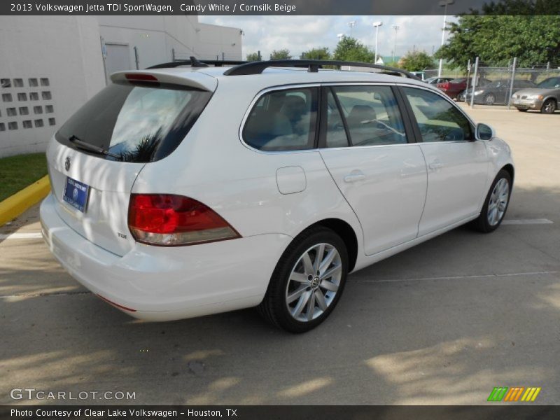 Candy White / Cornsilk Beige 2013 Volkswagen Jetta TDI SportWagen