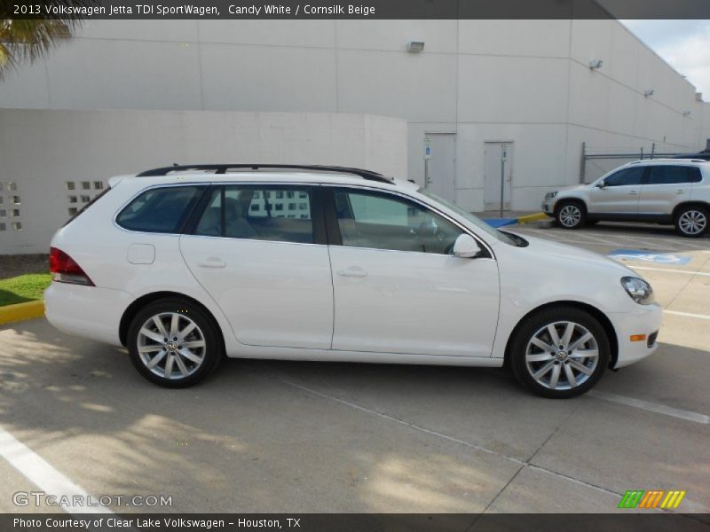 Candy White / Cornsilk Beige 2013 Volkswagen Jetta TDI SportWagen