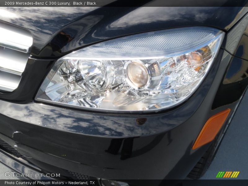 Black / Black 2009 Mercedes-Benz C 300 Luxury