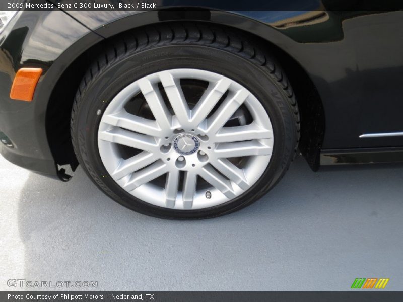 Black / Black 2009 Mercedes-Benz C 300 Luxury