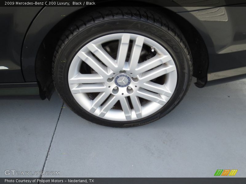 Black / Black 2009 Mercedes-Benz C 300 Luxury