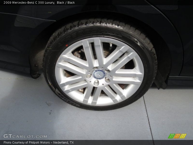 Black / Black 2009 Mercedes-Benz C 300 Luxury