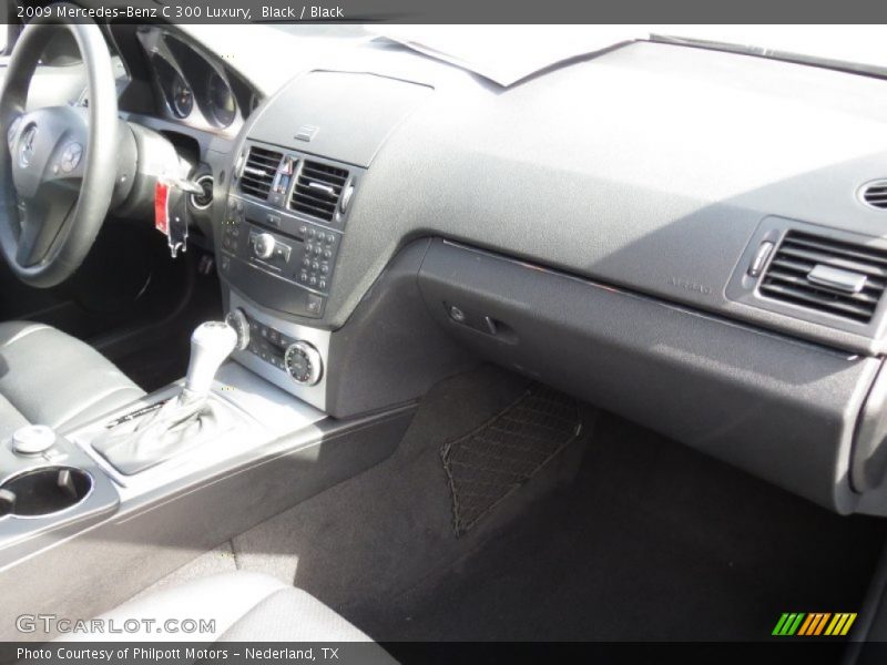 Black / Black 2009 Mercedes-Benz C 300 Luxury