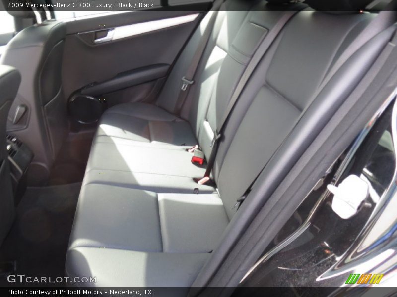 Black / Black 2009 Mercedes-Benz C 300 Luxury