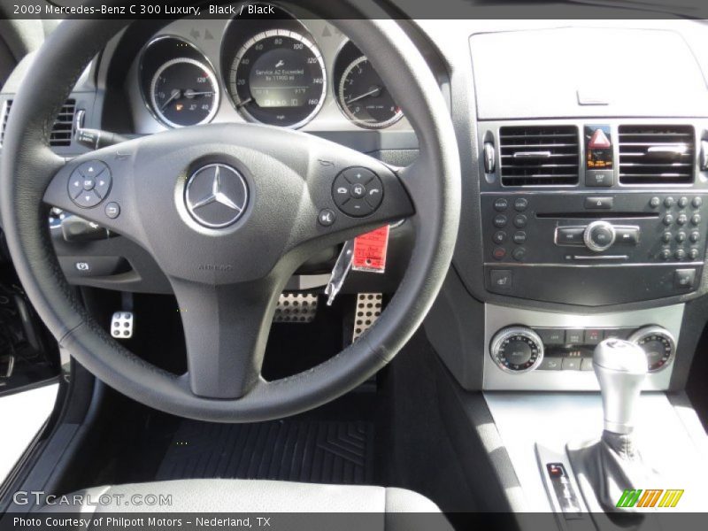 Black / Black 2009 Mercedes-Benz C 300 Luxury