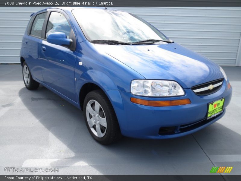 Bright Blue Metallic / Charcoal 2008 Chevrolet Aveo Aveo5 LS