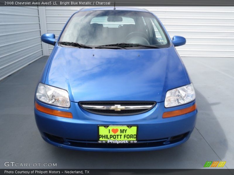 Bright Blue Metallic / Charcoal 2008 Chevrolet Aveo Aveo5 LS