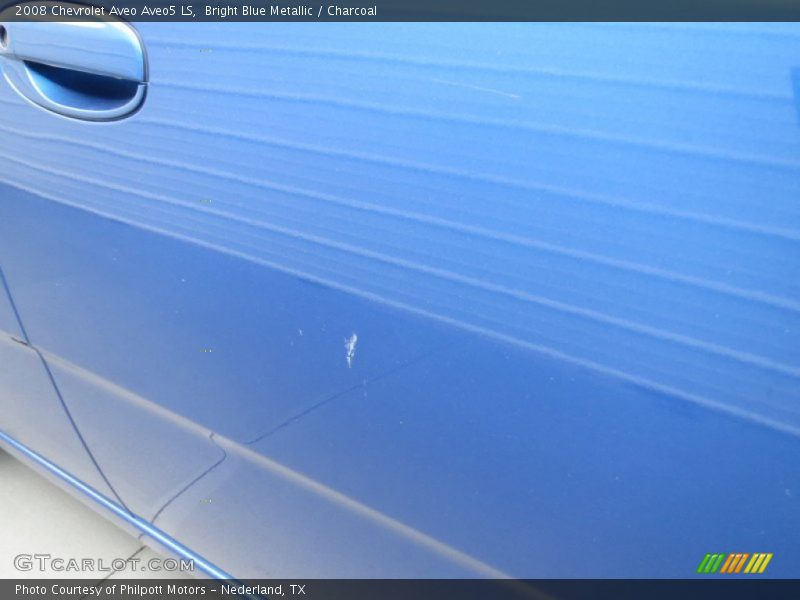 Bright Blue Metallic / Charcoal 2008 Chevrolet Aveo Aveo5 LS