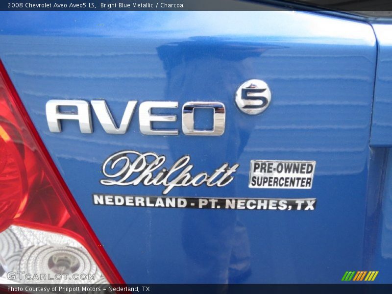 Bright Blue Metallic / Charcoal 2008 Chevrolet Aveo Aveo5 LS