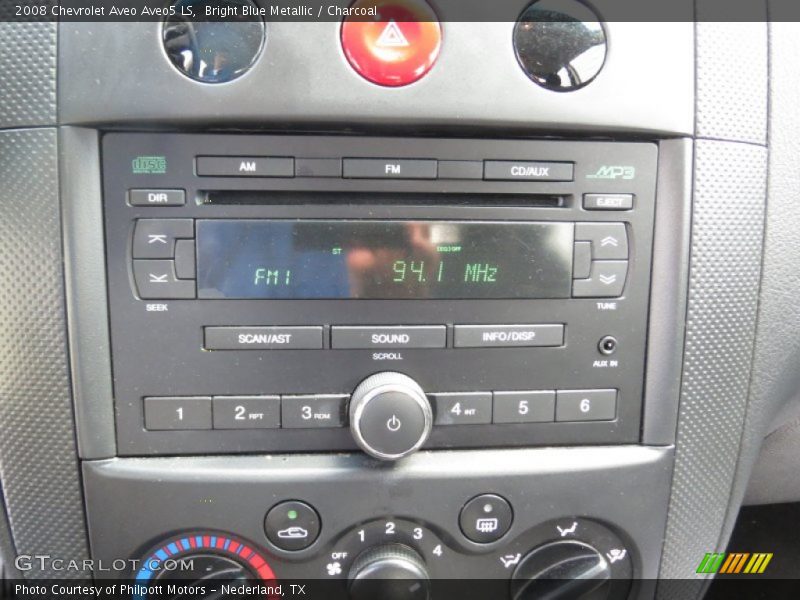 Bright Blue Metallic / Charcoal 2008 Chevrolet Aveo Aveo5 LS
