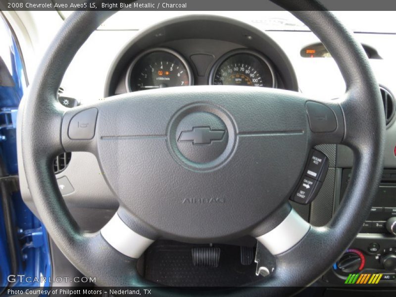 Bright Blue Metallic / Charcoal 2008 Chevrolet Aveo Aveo5 LS