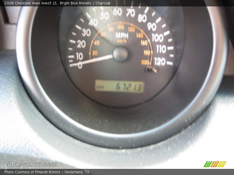 Bright Blue Metallic / Charcoal 2008 Chevrolet Aveo Aveo5 LS