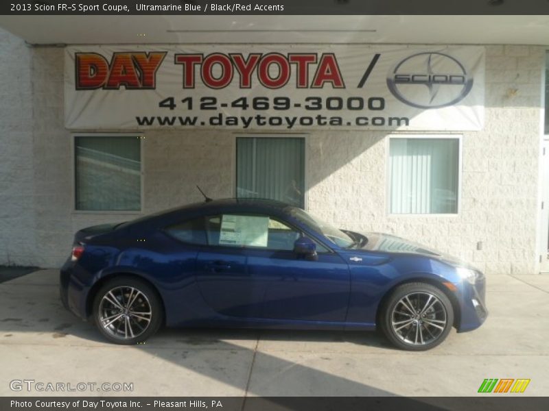 Ultramarine Blue / Black/Red Accents 2013 Scion FR-S Sport Coupe