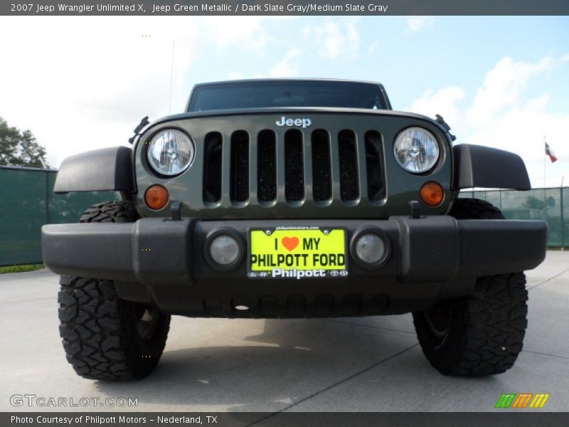 Jeep Green Metallic / Dark Slate Gray/Medium Slate Gray 2007 Jeep Wrangler Unlimited X