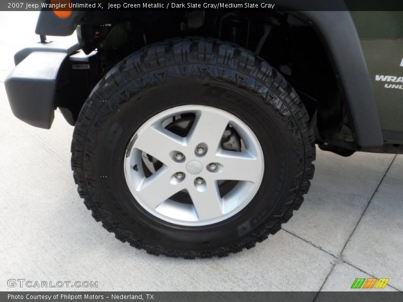 Jeep Green Metallic / Dark Slate Gray/Medium Slate Gray 2007 Jeep Wrangler Unlimited X