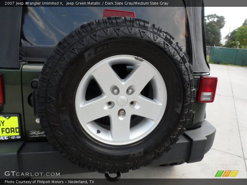 Jeep Green Metallic / Dark Slate Gray/Medium Slate Gray 2007 Jeep Wrangler Unlimited X