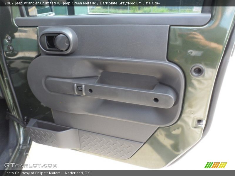 Jeep Green Metallic / Dark Slate Gray/Medium Slate Gray 2007 Jeep Wrangler Unlimited X