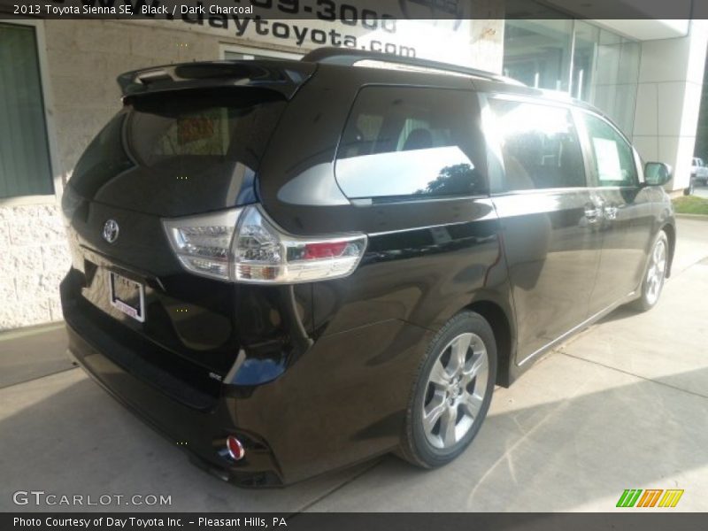 Black / Dark Charcoal 2013 Toyota Sienna SE