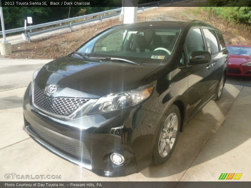 Black / Dark Charcoal 2013 Toyota Sienna SE