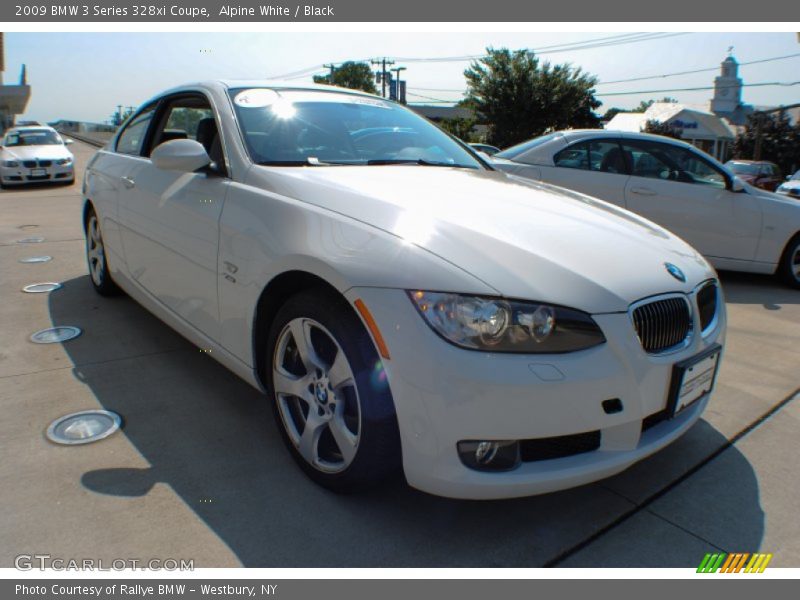 Alpine White / Black 2009 BMW 3 Series 328xi Coupe