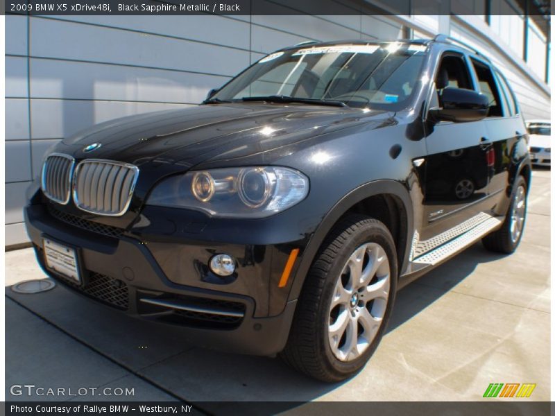 Black Sapphire Metallic / Black 2009 BMW X5 xDrive48i