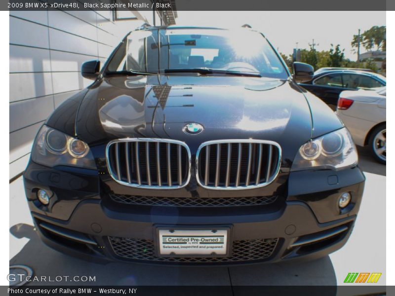 Black Sapphire Metallic / Black 2009 BMW X5 xDrive48i