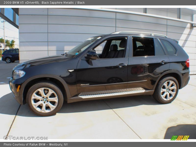 Black Sapphire Metallic / Black 2009 BMW X5 xDrive48i