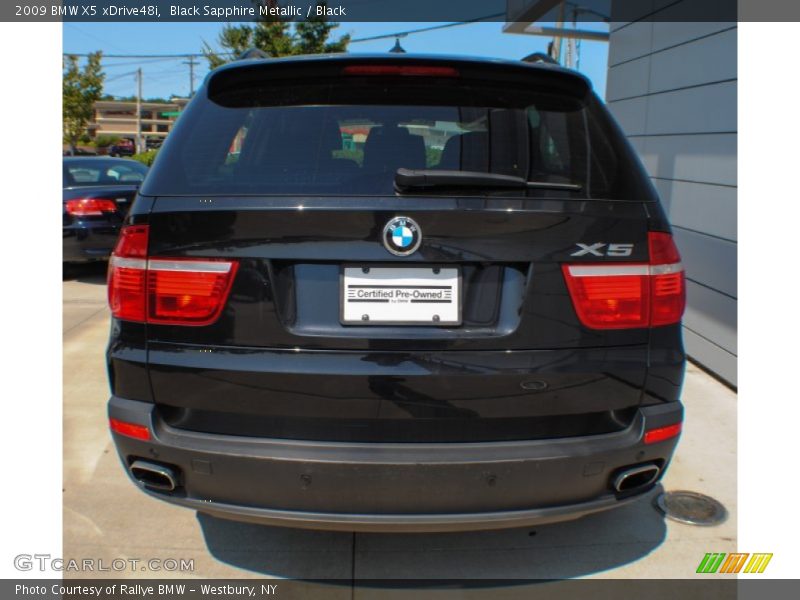 Black Sapphire Metallic / Black 2009 BMW X5 xDrive48i